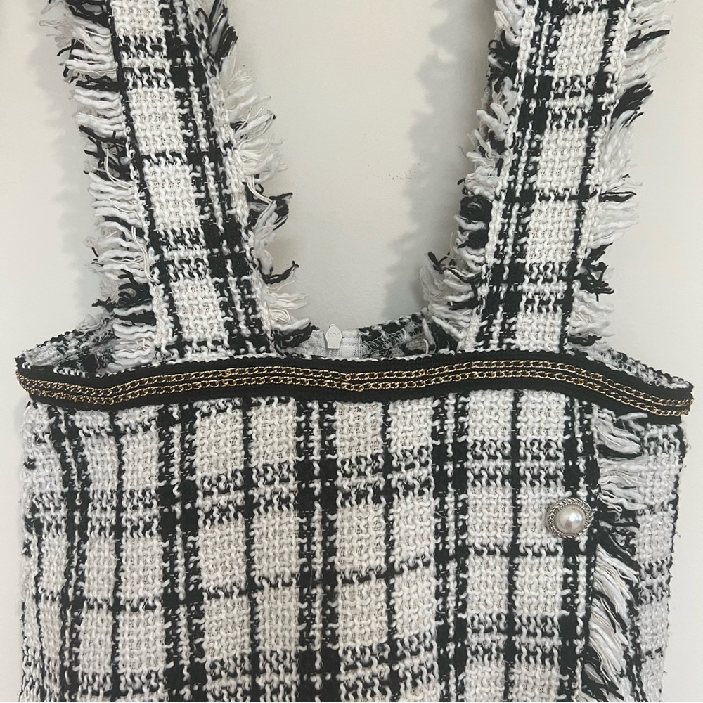 Glamaker Black and White Plaid Romper - Picture 6 of 15